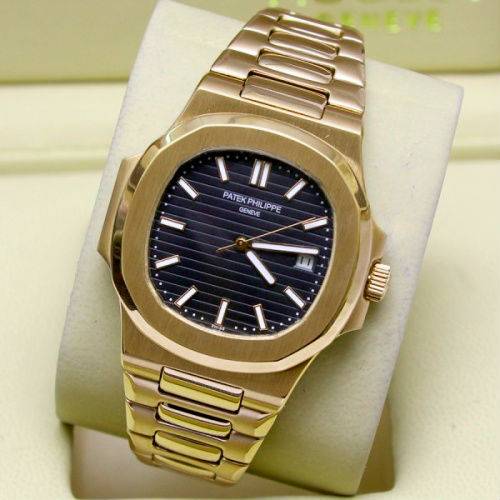 Nautilus gold black dial