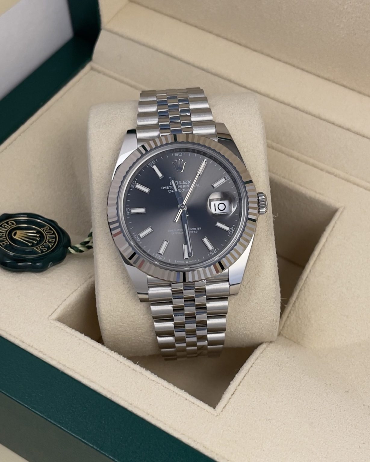 Rolex Datejust ‘Rhodium Index’ Dial Jubilee