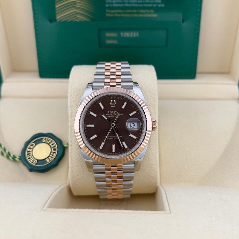 Datejust Chocolate Dial two-tone