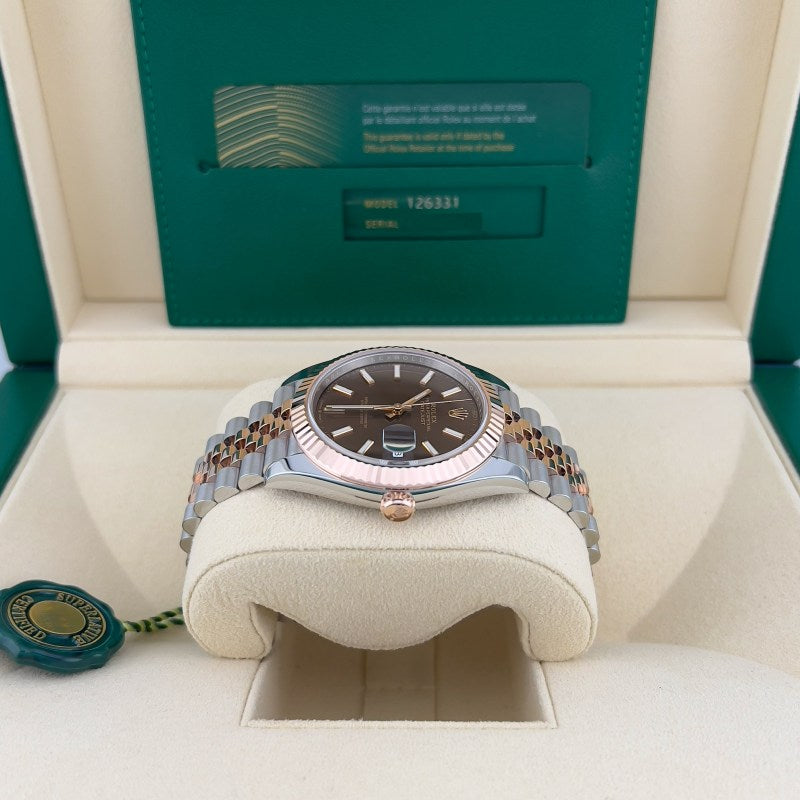 Datejust Chocolate Dial two-tone