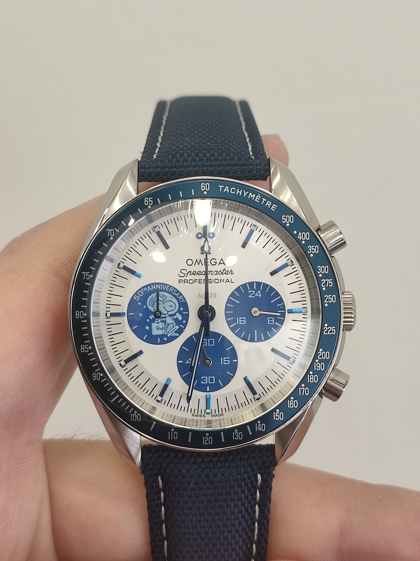 Omega Speedmaster Silver Snoopy Award 50th Anniversary