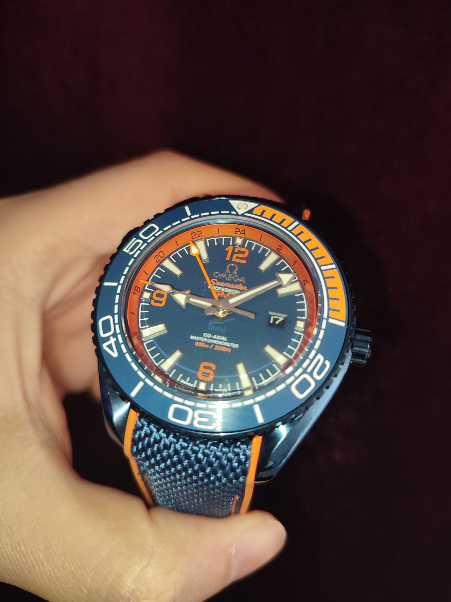 SEAMASTER
PLANET OCEAN 600M
BLUE CERAMIC ON RUBBER STRAP