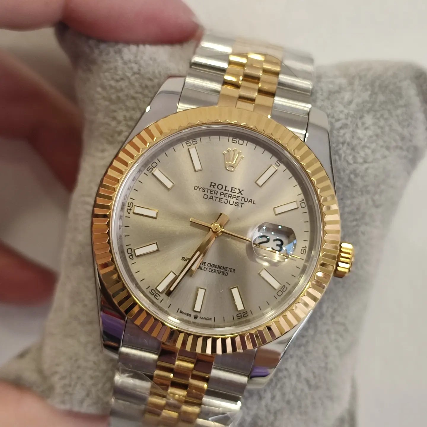 Date Just Silver Dial