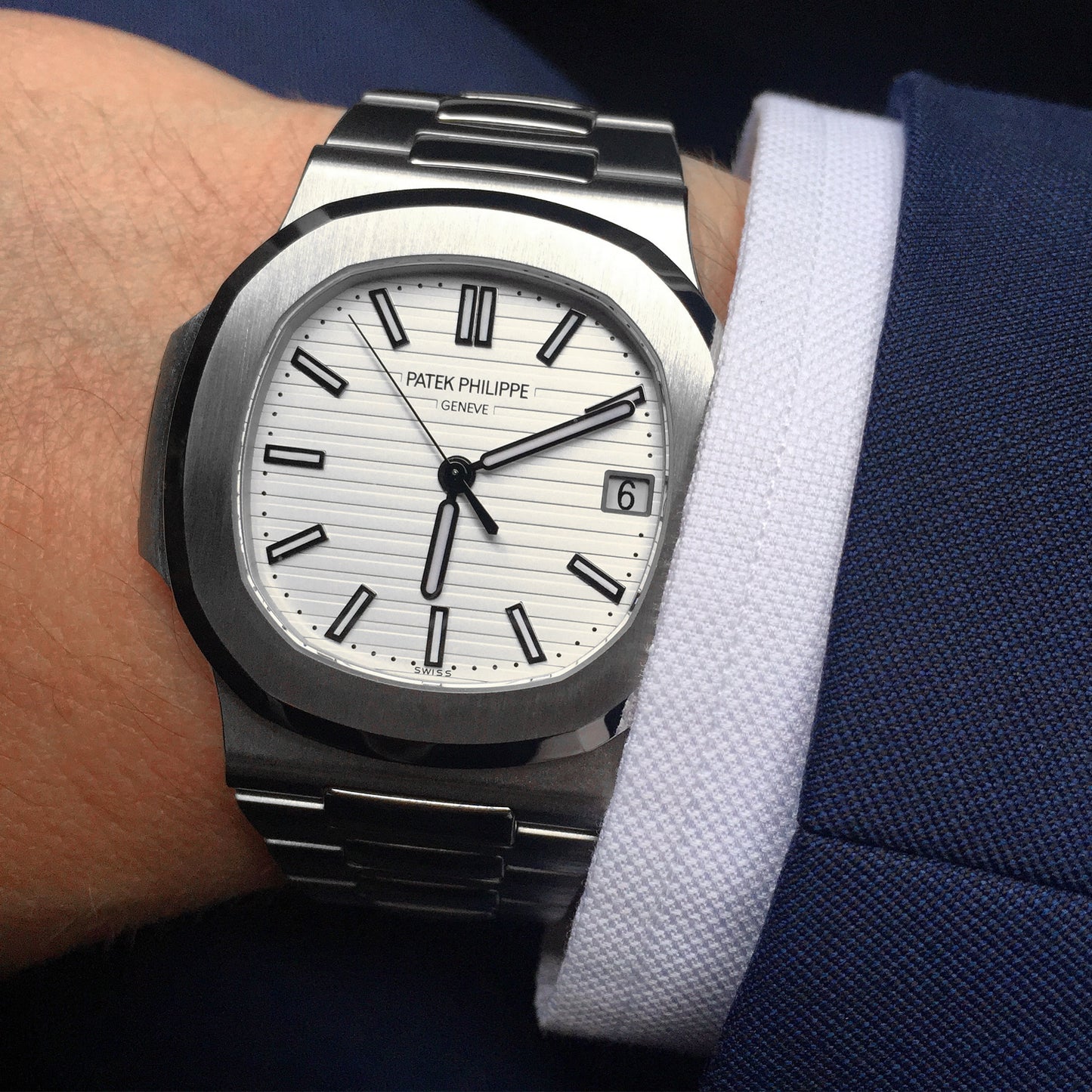 Nautilus white dial