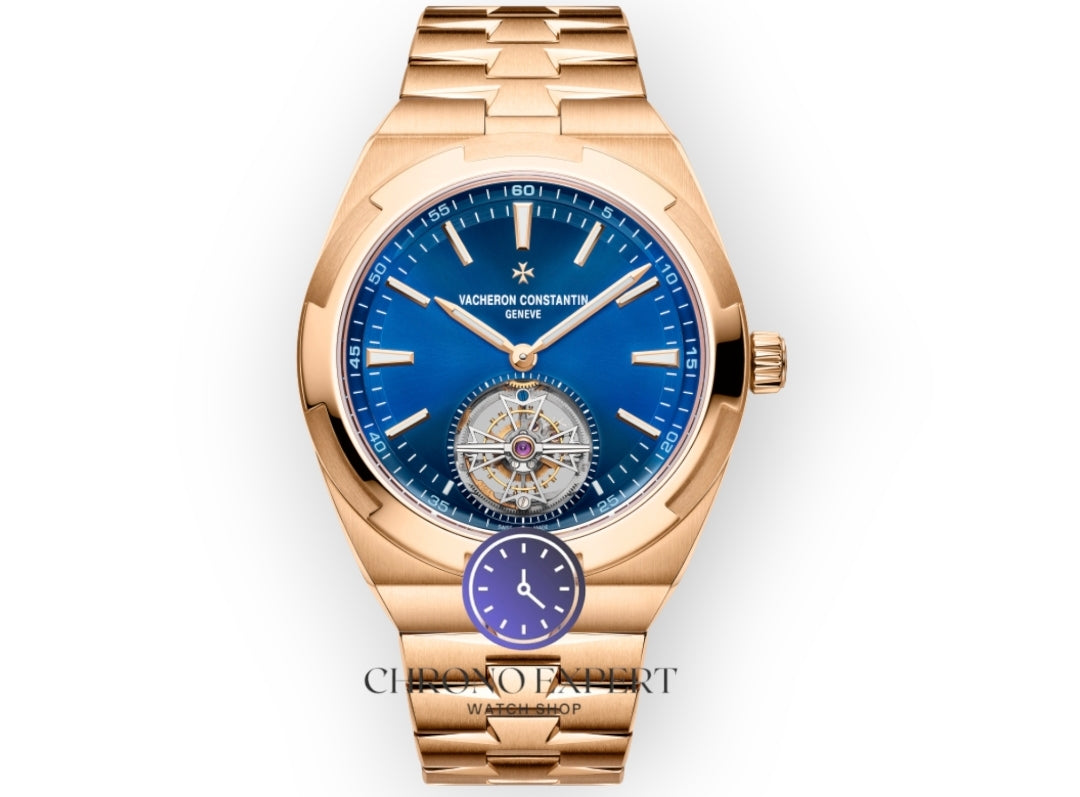 Overseas blue dial turbillon