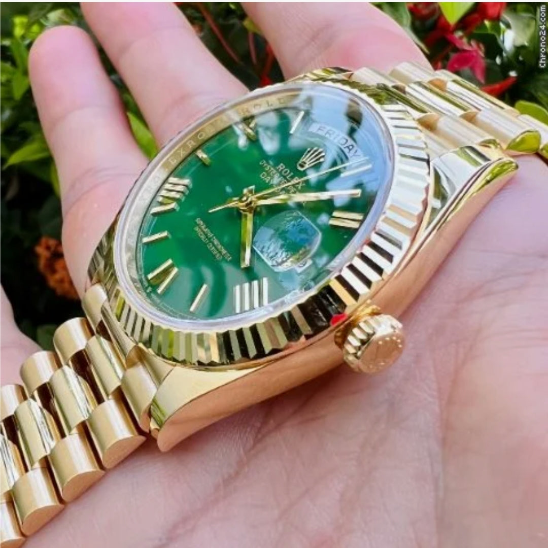 Day Date Gold Green Dial