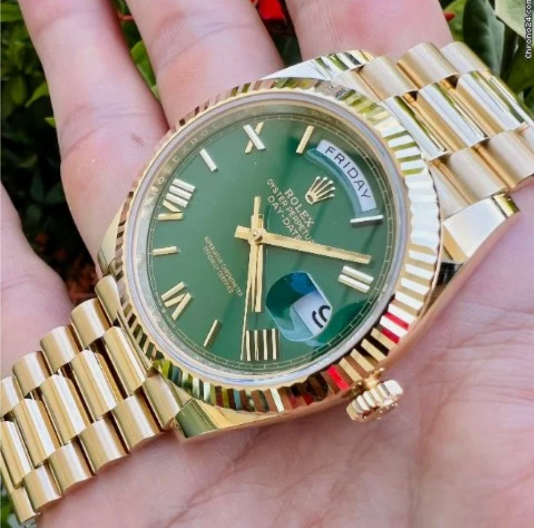 Day Date Gold Green Dial