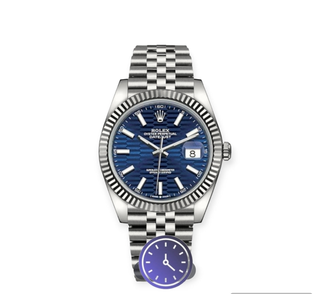 Date Just Blue Dial motif