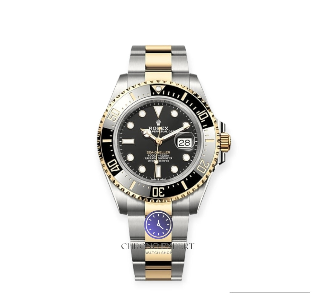 Sea dweller two tone black dial