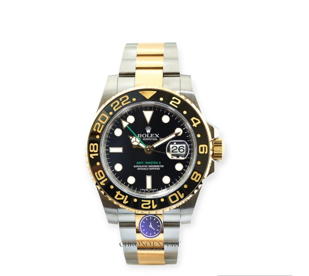 GMT MASTER 2 Two Tone Black Dial