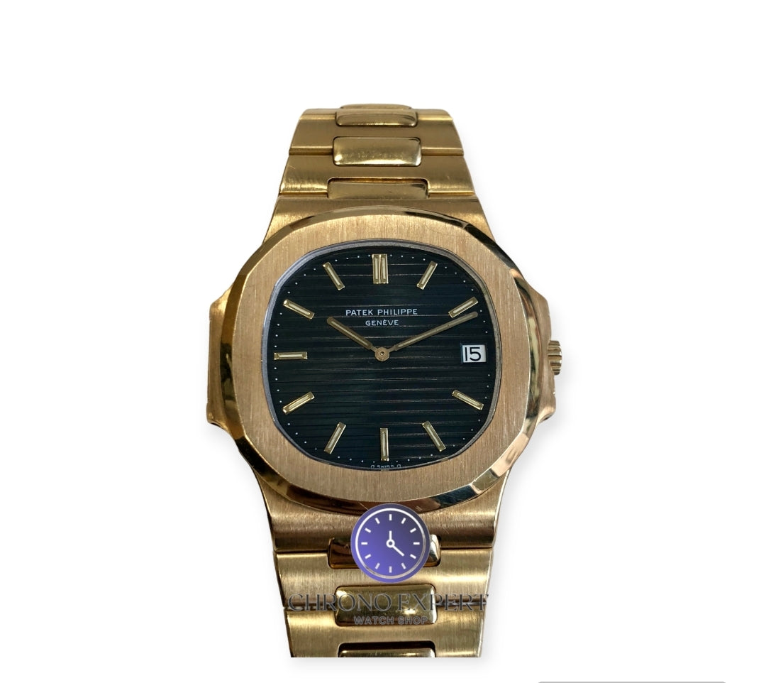 Nautilus gold black dial