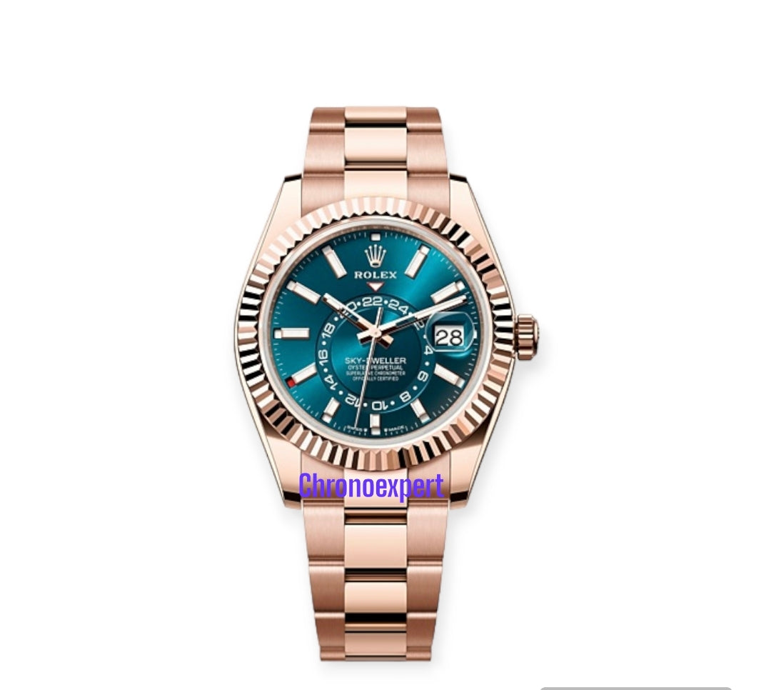 Skydweller Everose Blue Green dial