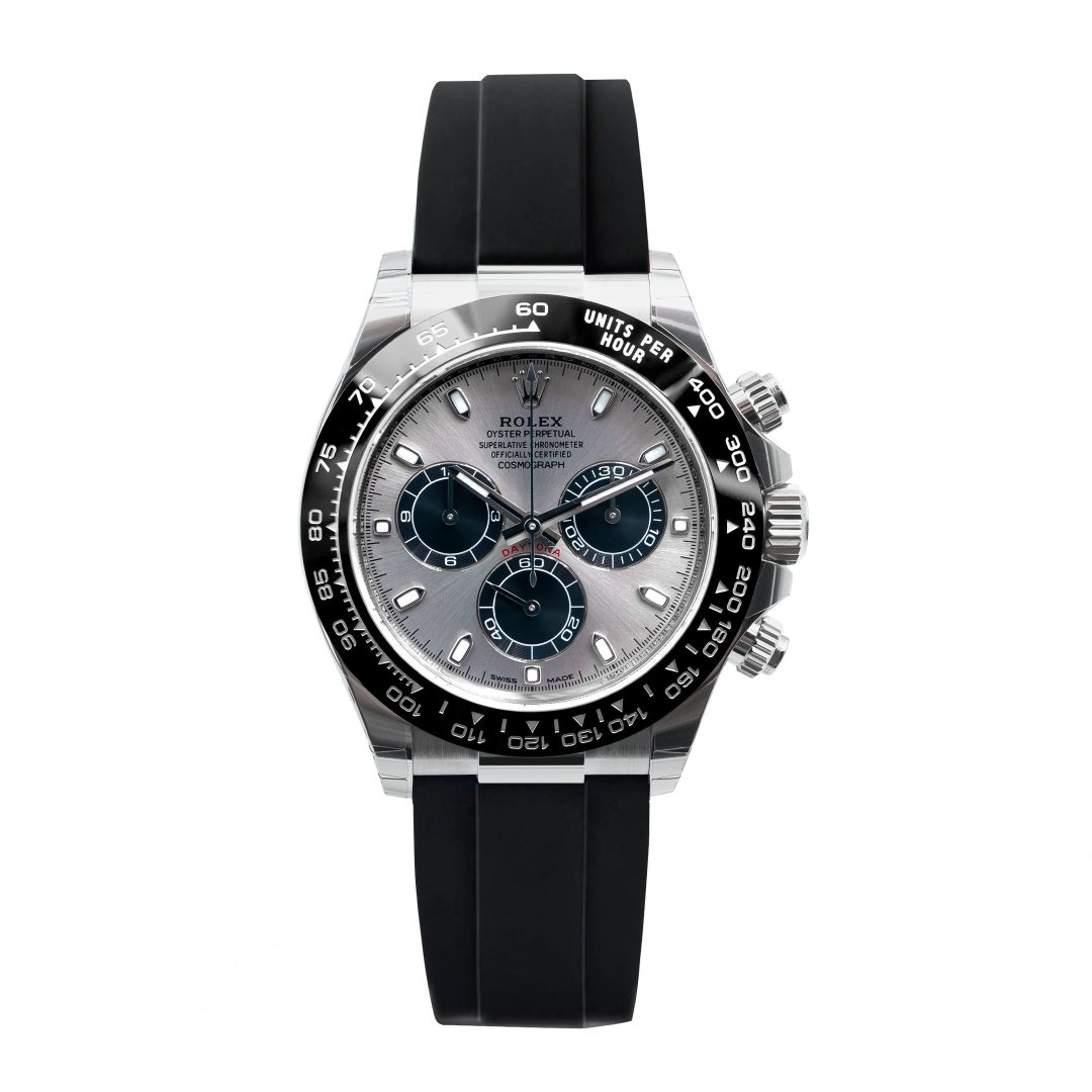 Rolex Daytona ‘Steel’ Dial White Gold Oysterflex