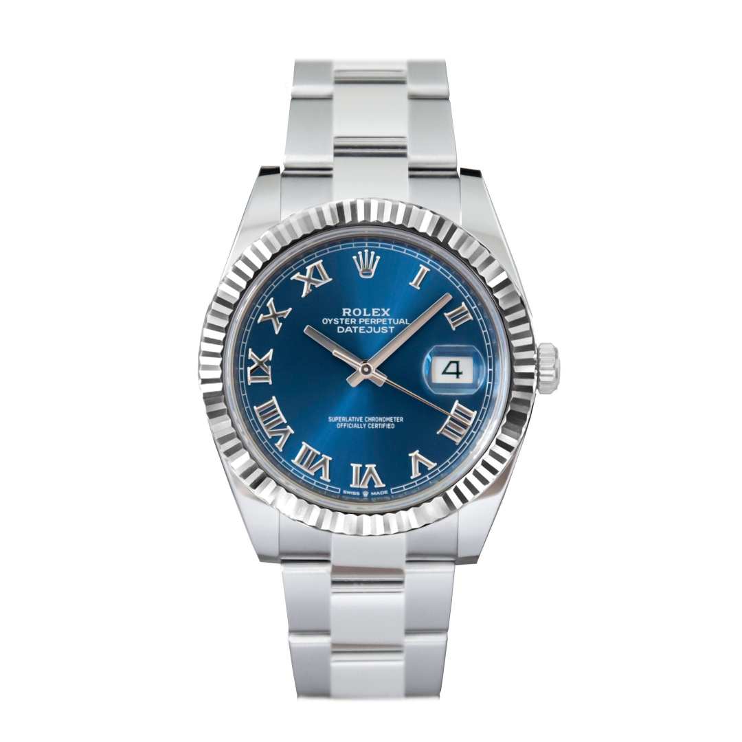 Datejust Roman Dial Blue
