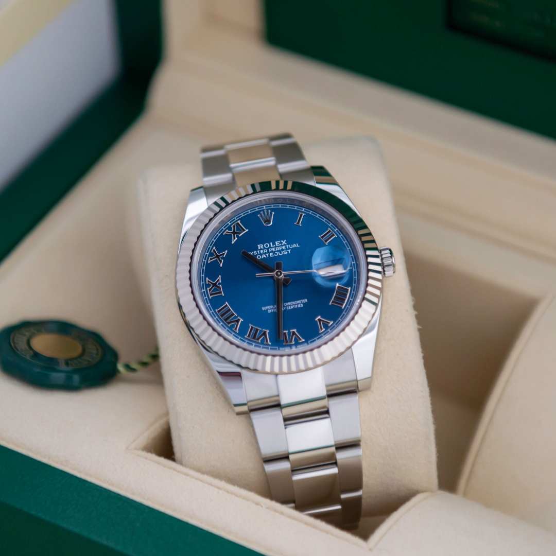 Datejust Roman Dial Blue