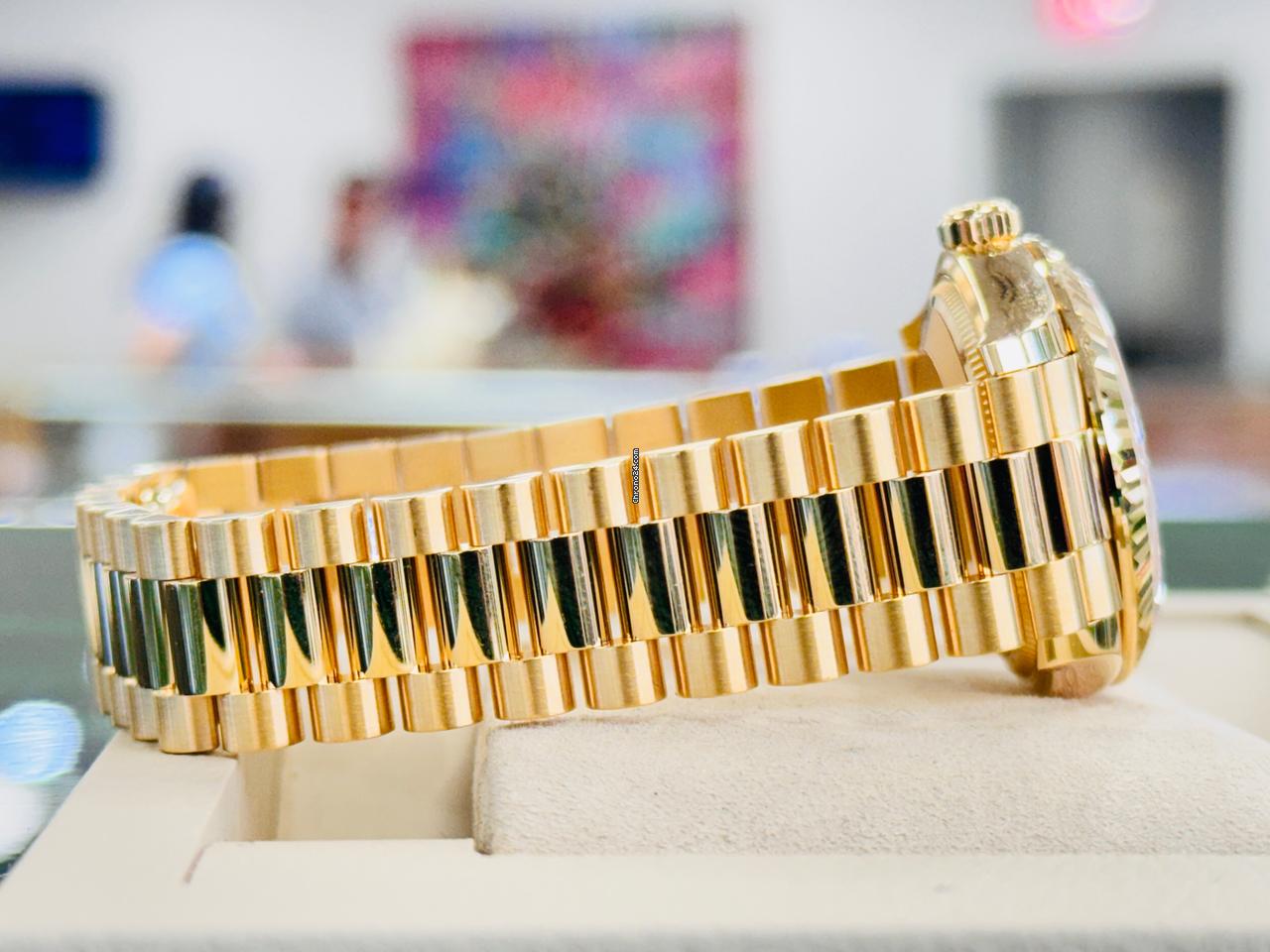 Datejust Yellow Gold Red Ombre Diamond Dial