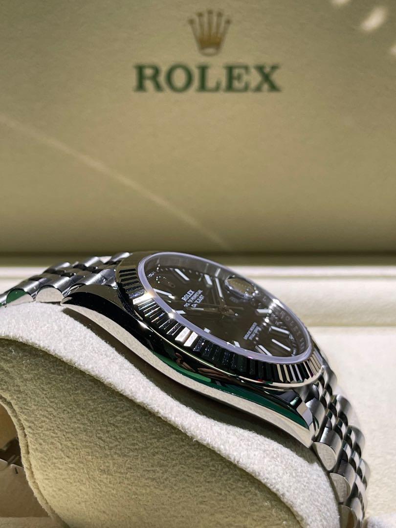 Date Just Black Dial