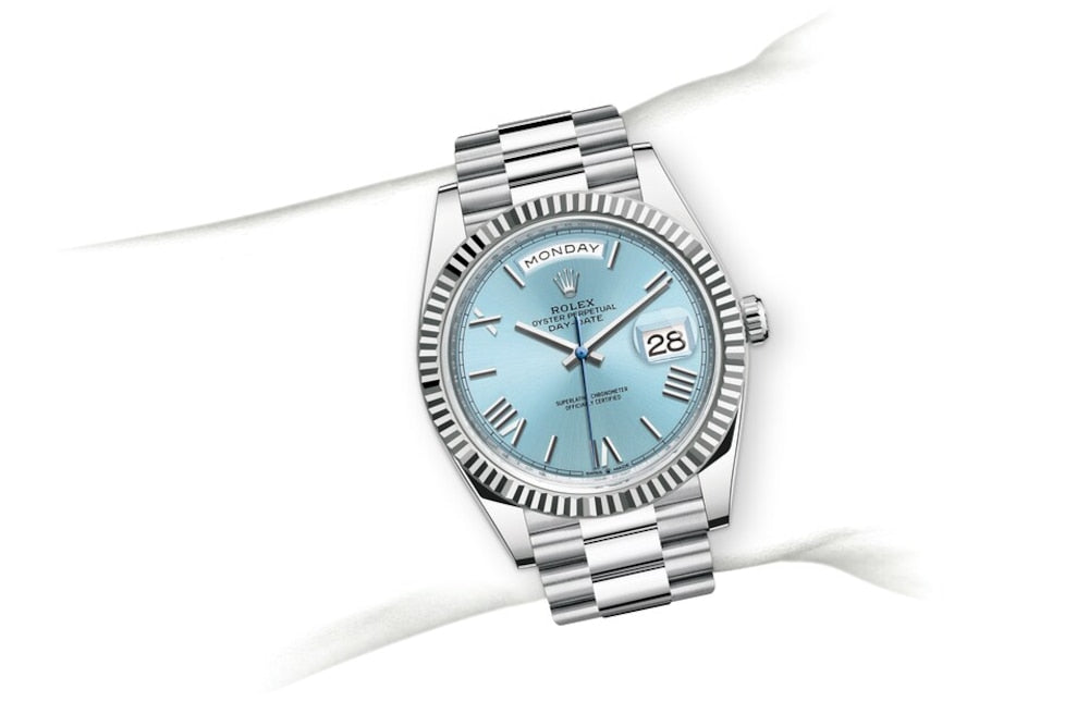 DAY-DATE 40Oyster, 40 mm, platinum, M228236-0012
