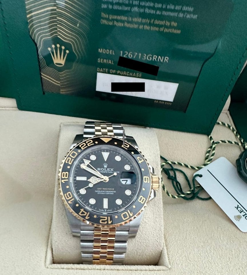 GMT Master 2 Two Tone Black Dial Jubille 2023