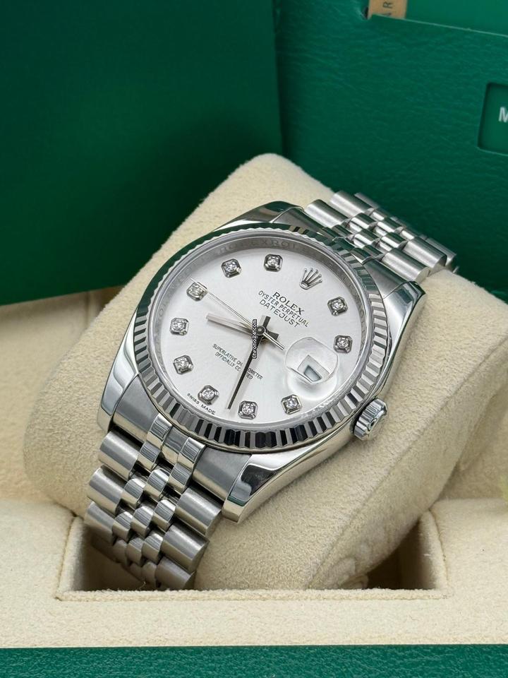 DateJust Silver Dial Diamond