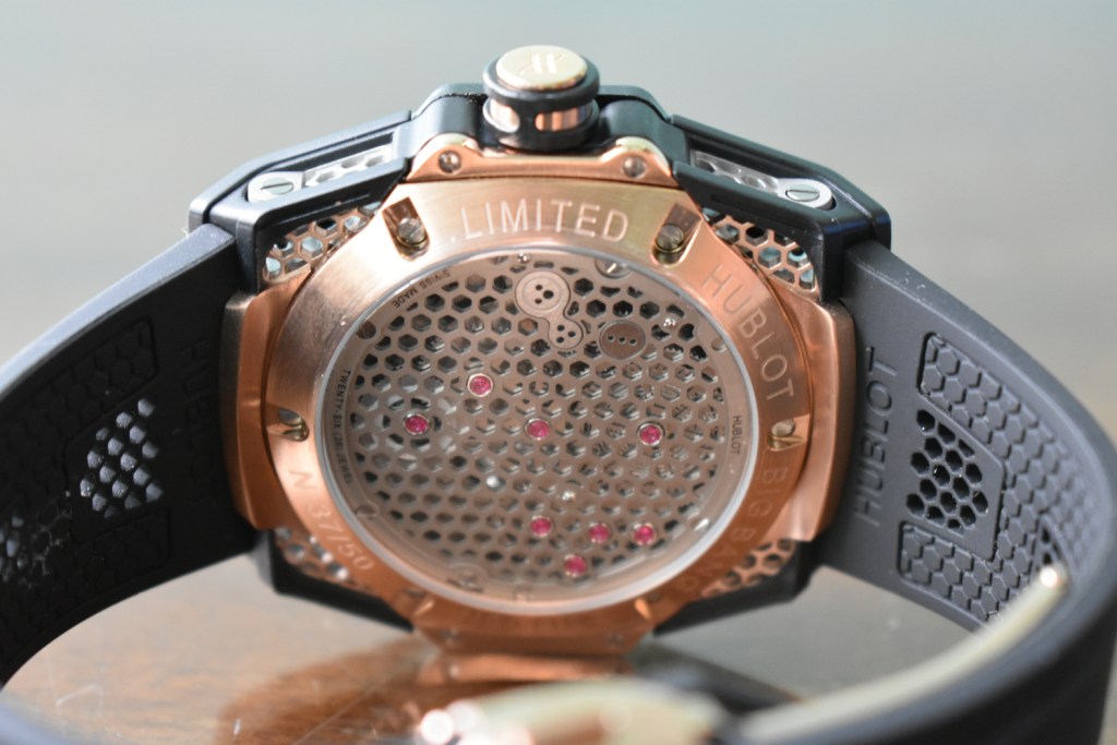 Hublot Big Bang Tourbillon Samuel Ross Titanium Rose Gold Black Rubber Straps