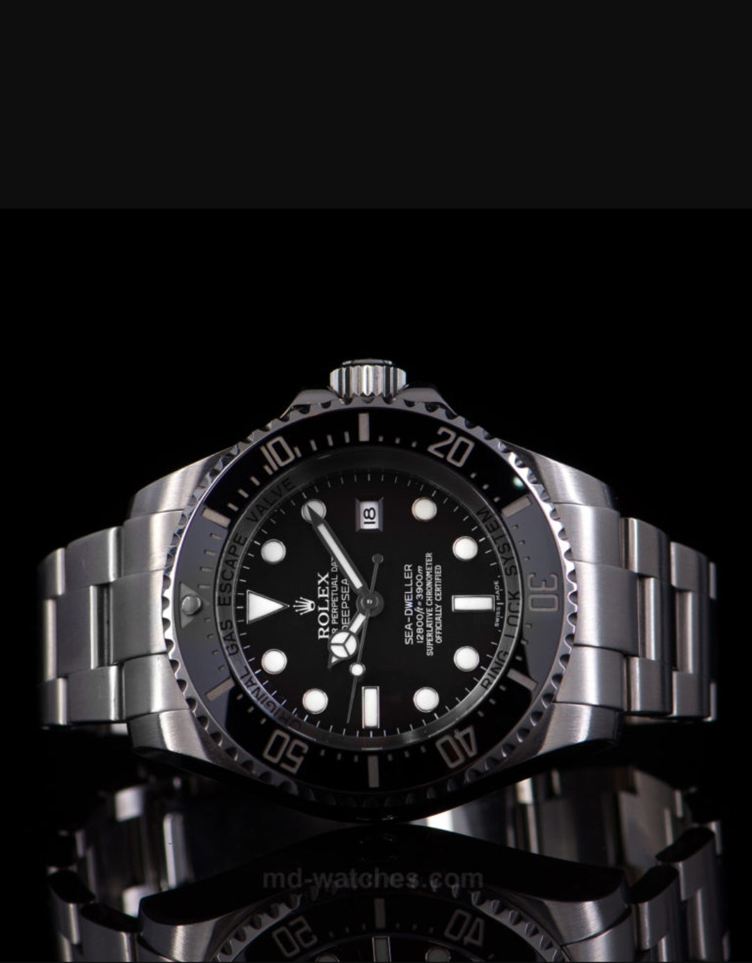 Deep sea black dial