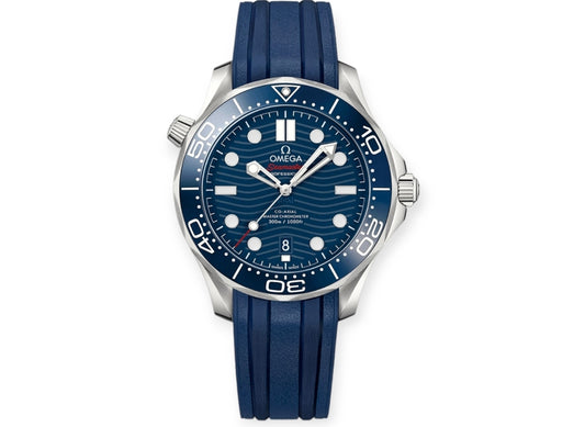 SEAMASTER DIVER Blue Rubber Strap.