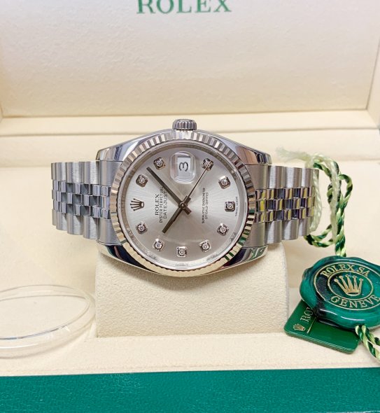 DateJust Silver Dial Diamond