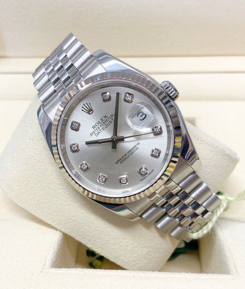 DateJust Silver Dial Diamond