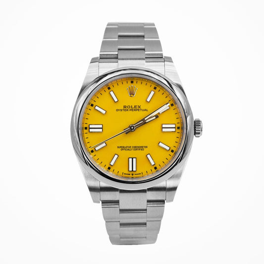Perpetual Oyster yellow dial