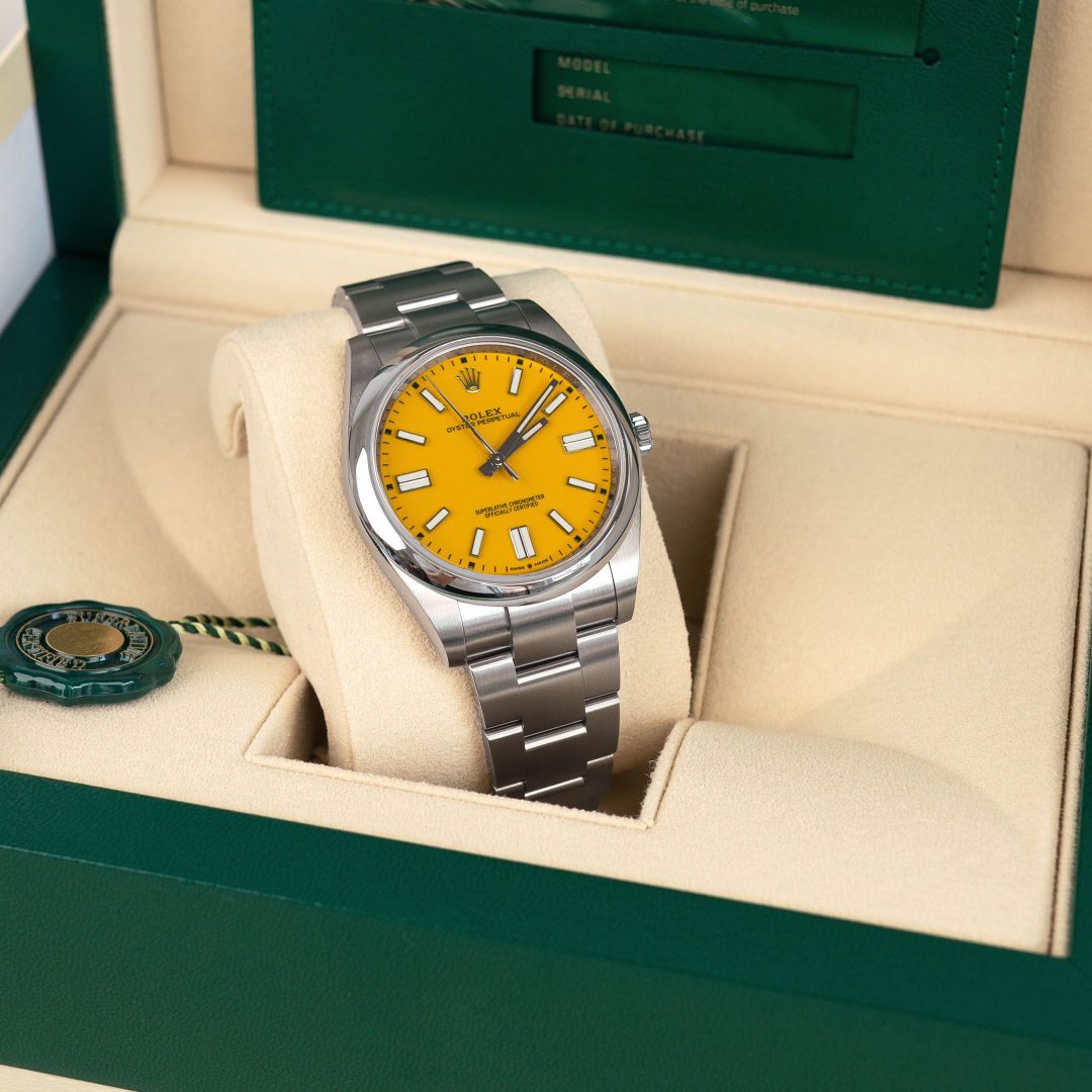 Perpetual Oyster yellow dial