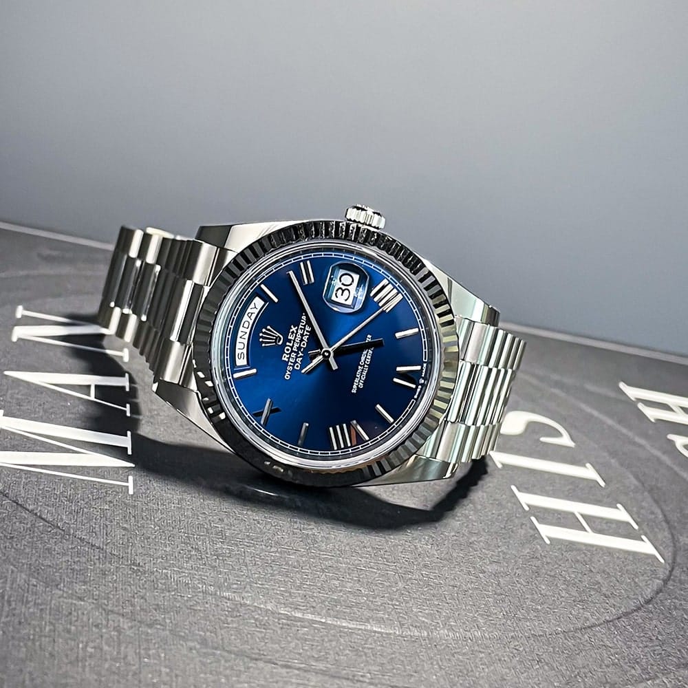 Day Date blue dial