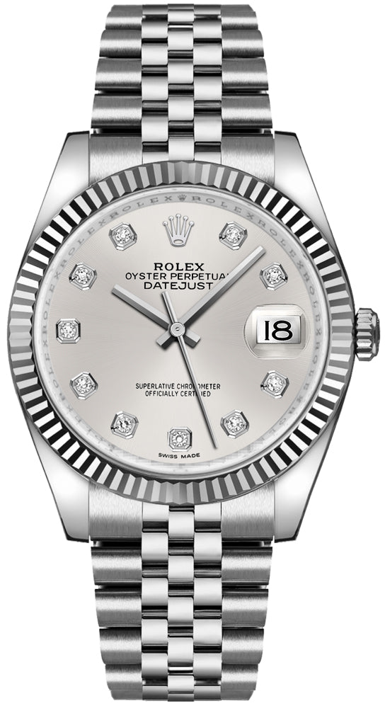 DateJust Silver Dial Diamond